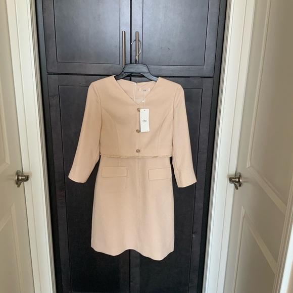 Beautiful tweed blazer dress NWT preppy minimalist style - Picture 3 of 5